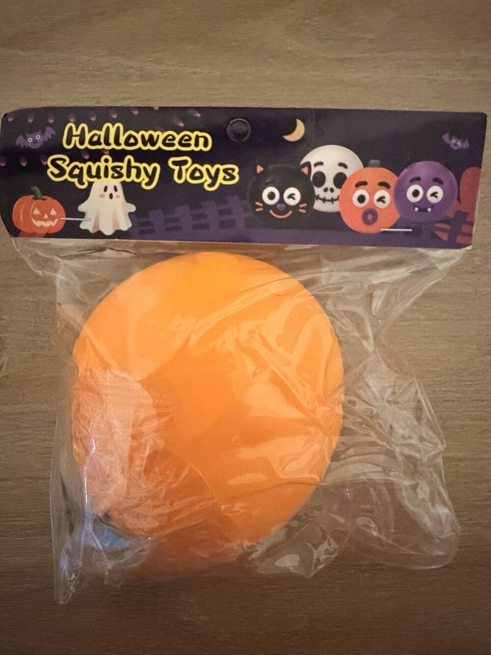 Halloween Orange Pumpkin Smusher-Style Face Swap Squishy Sensory Fidget Toy